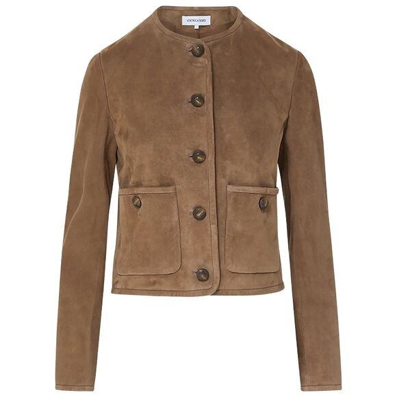 Veronica Beard Andrea Suede Jacket - Picture 1 of 11